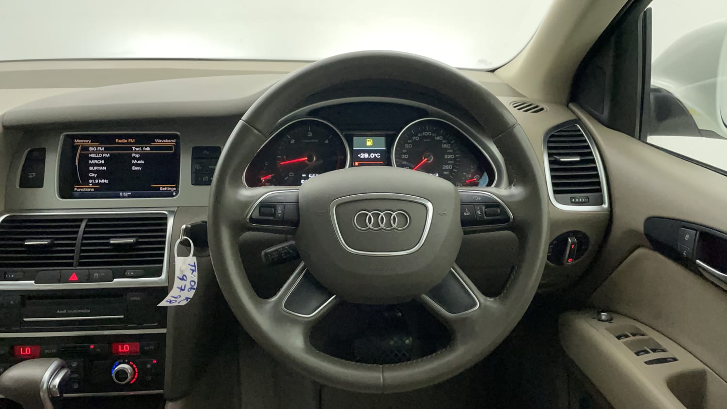 New Audi Q7 interior STEERING VIEW