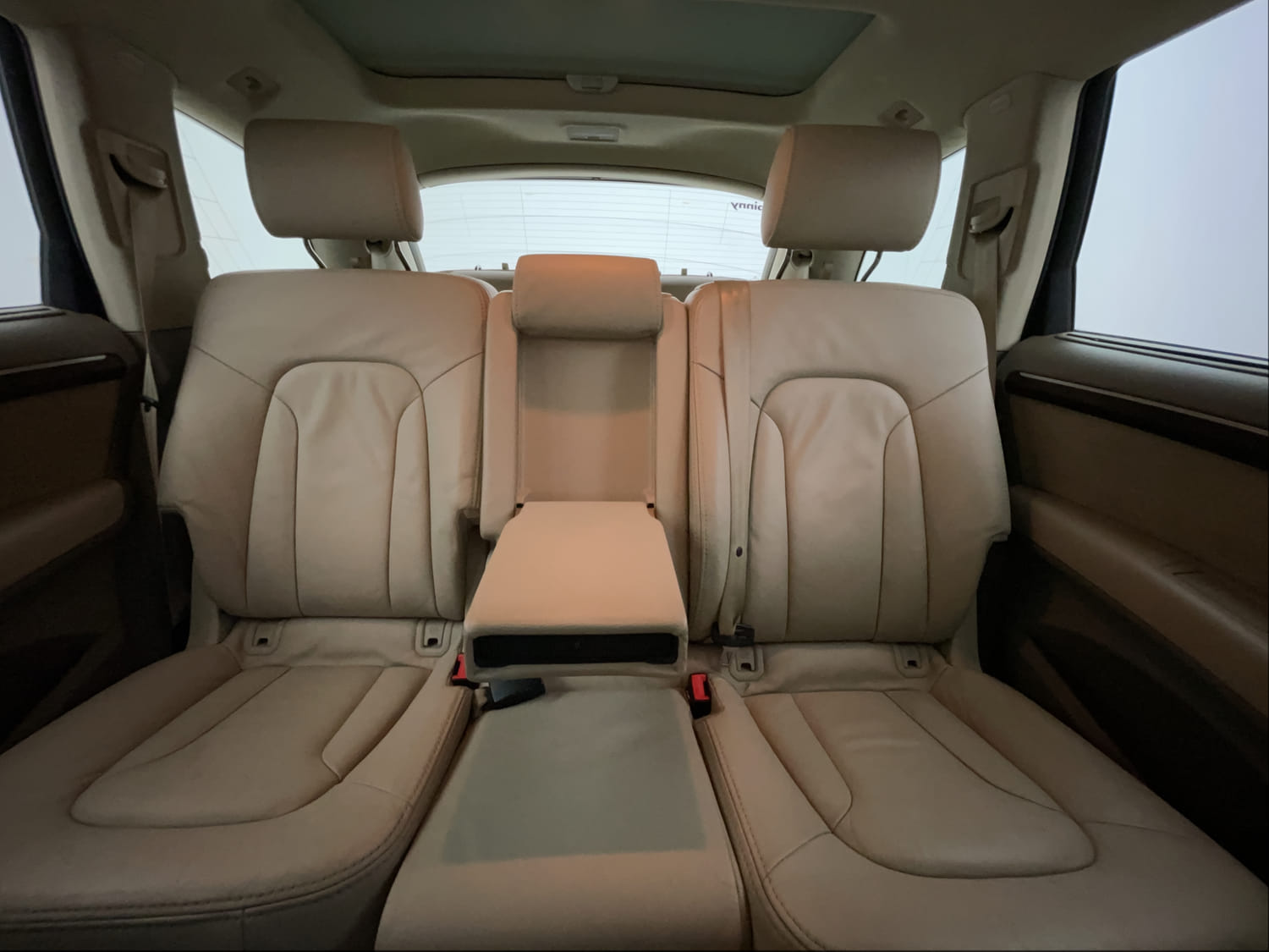 New Audi Q7 interior REAR SEAT CONDITION VIEW