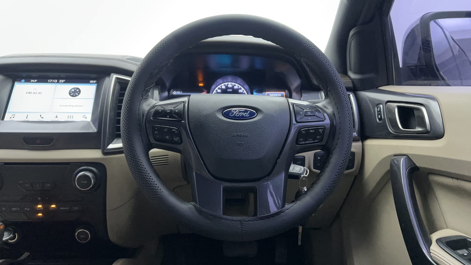New Ford Endeavour interior STEERING VIEW
