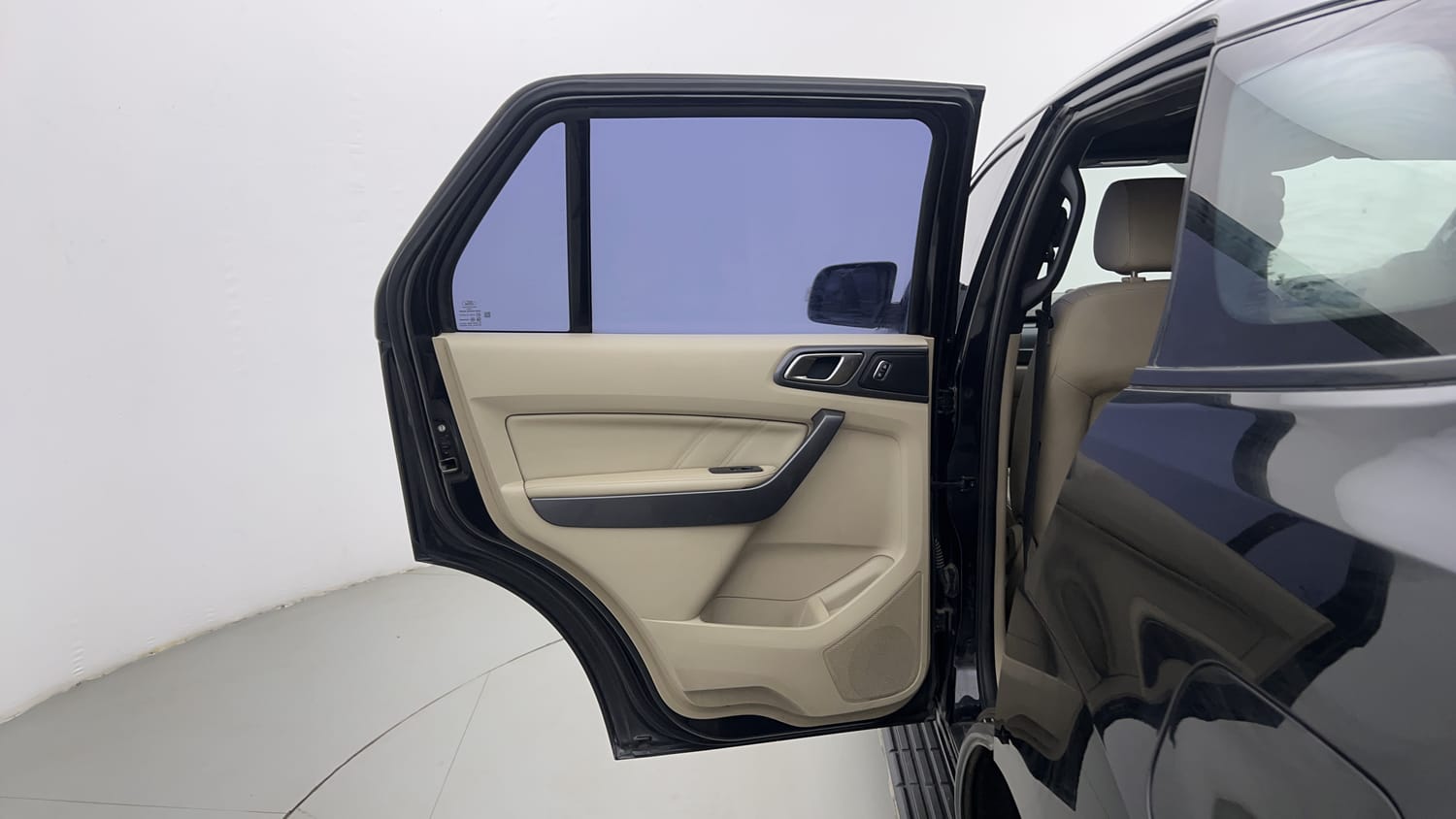 New Ford Endeavour interior LEFT REAR DOOR OPEN VIEW