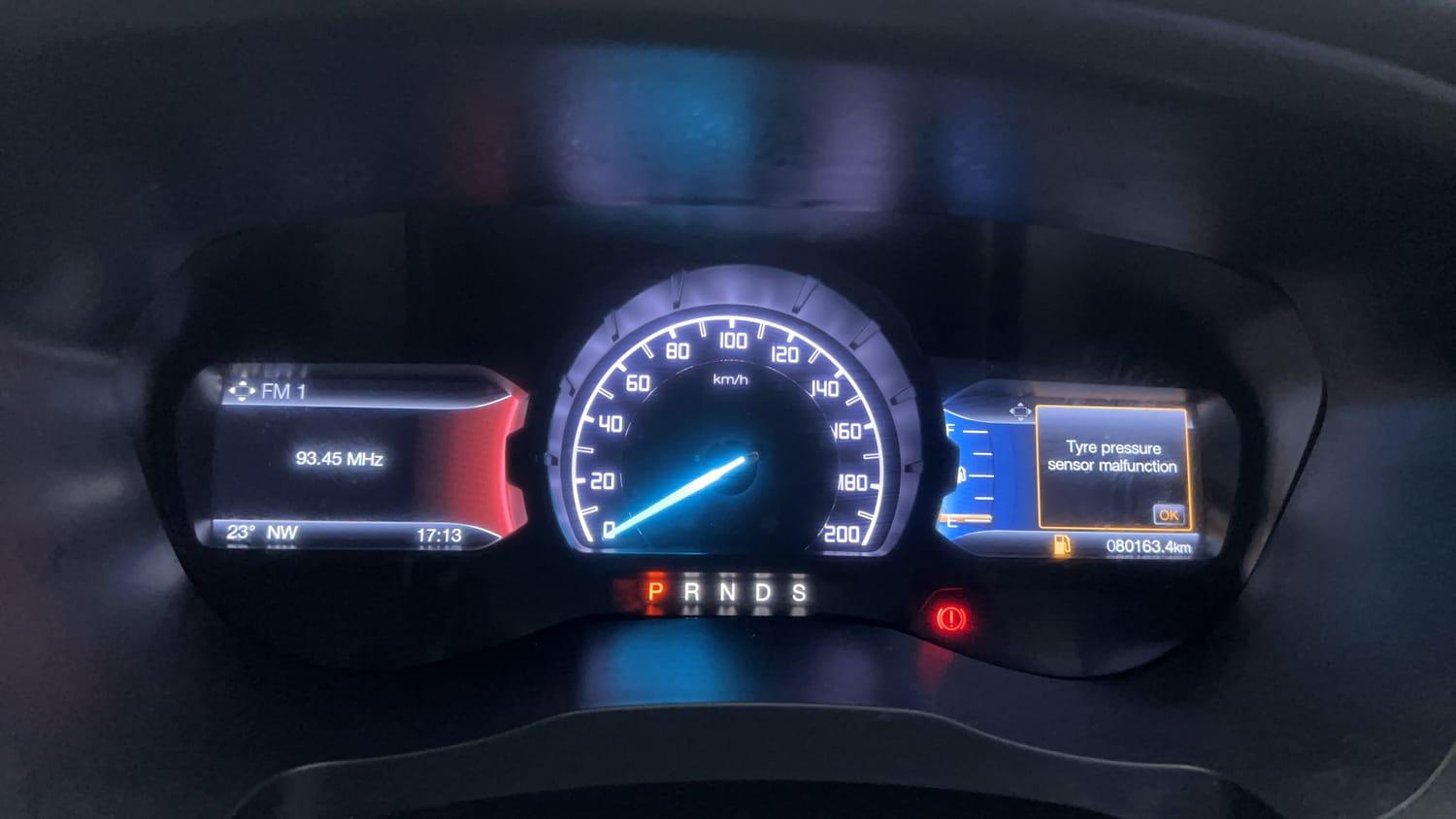 New Ford Endeavour interior CLUSTERMETER VIEW