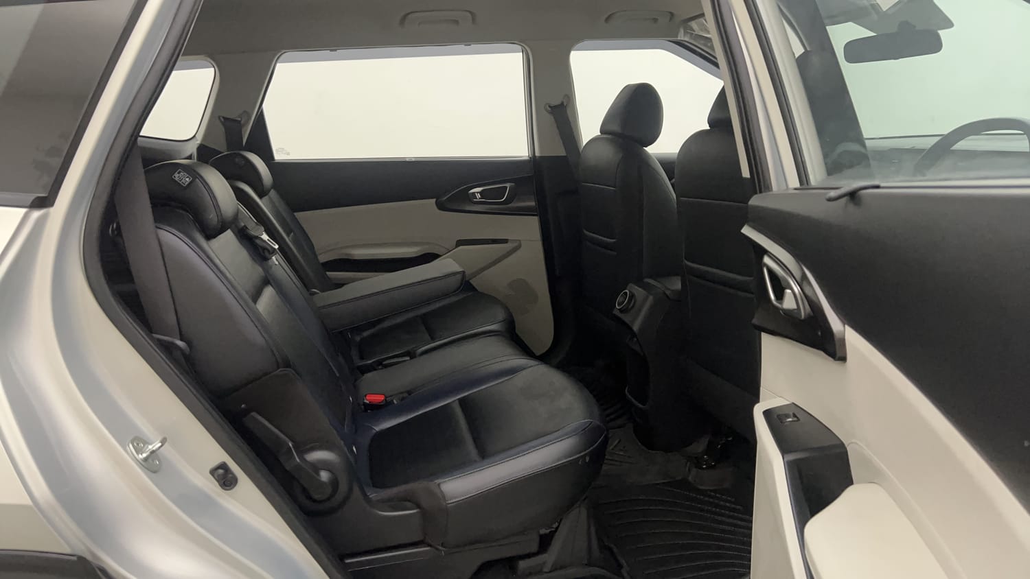 New Kia Carens Clavis interior RIGHT SIDE REAR DOOR CABIN VIEW