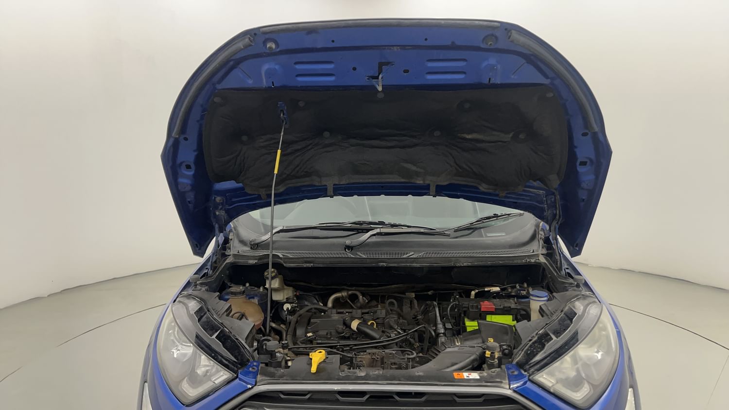 New Ford EcoSport engine ENGINE & BONNET OPEN FRONT VIEW