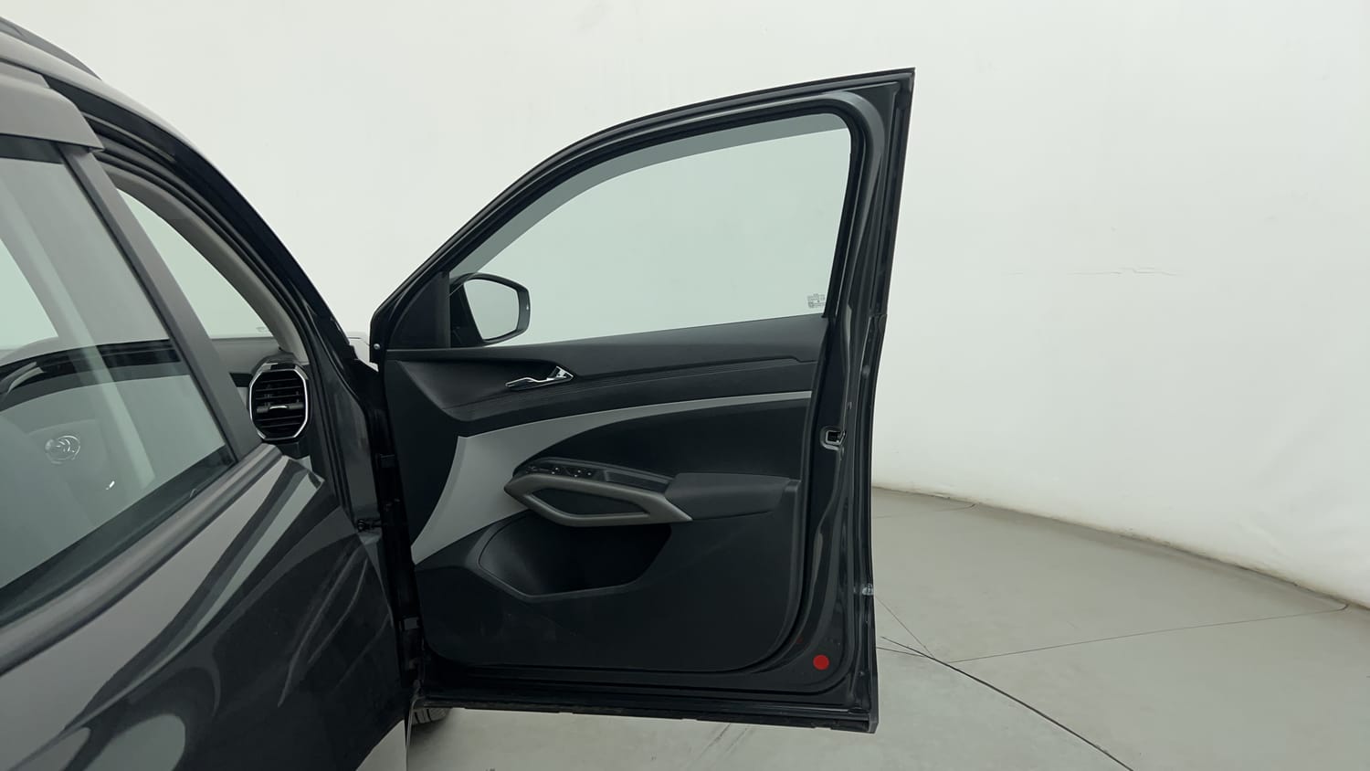 New Skoda Kylaq interior RIGHT FRONT DOOR OPEN VIEW