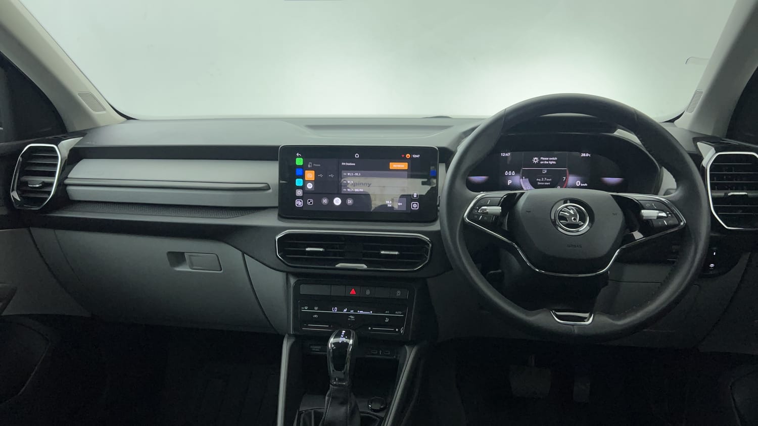 New Skoda Kylaq interior DASHBOARD VIEW