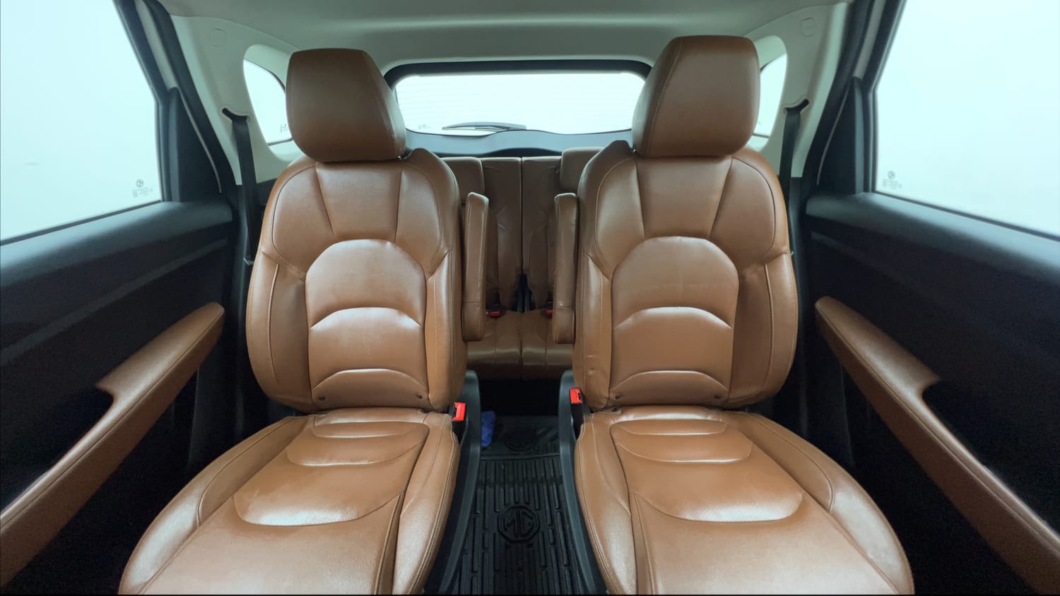 New MG Motors Hector Plus interior REAR SEAT CONDITION VIEW