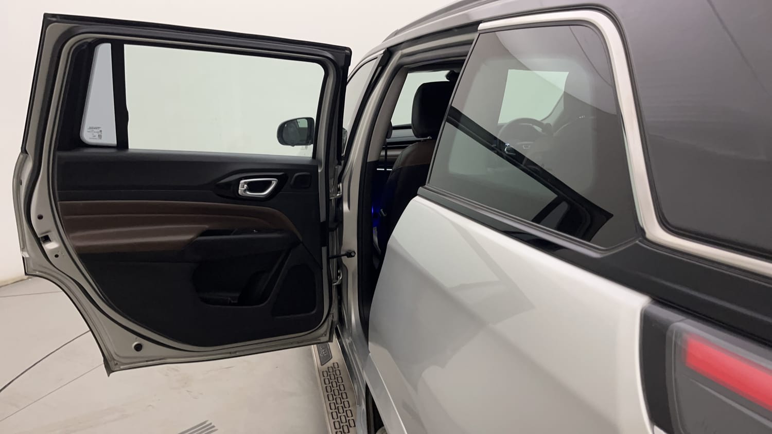 New Jeep Meridian interior LEFT REAR DOOR OPEN VIEW