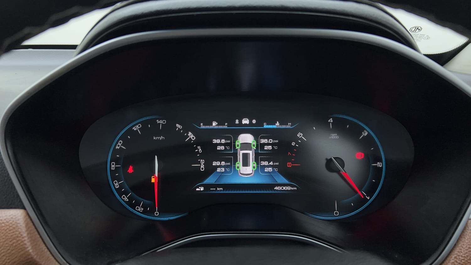 New MG Motors Hector Plus interior CLUSTERMETER VIEW