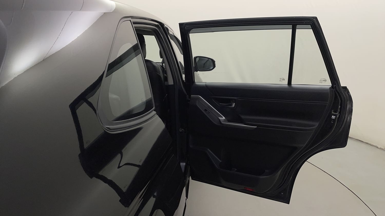 New Toyota Innova Hycross interior RIGHT REAR DOOR OPEN VIEW