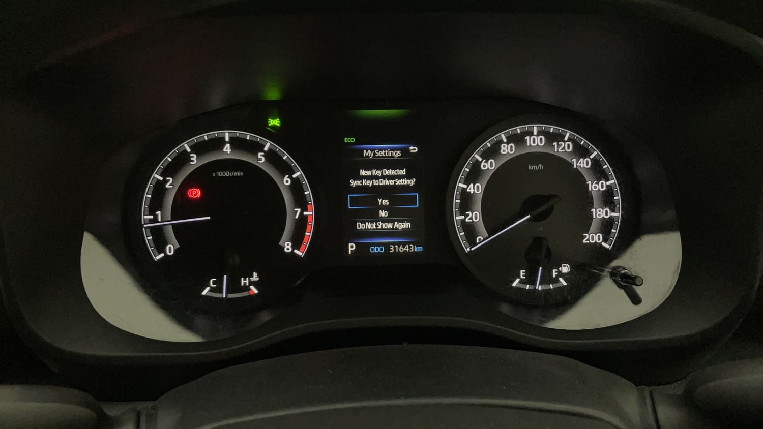 New Toyota Innova Hycross interior CLUSTERMETER VIEW