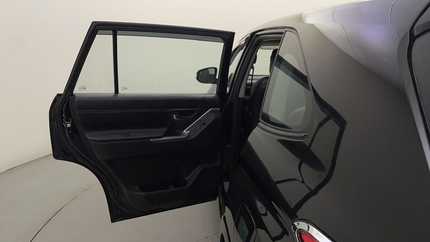 New Toyota Innova Hycross interior LEFT REAR DOOR OPEN VIEW