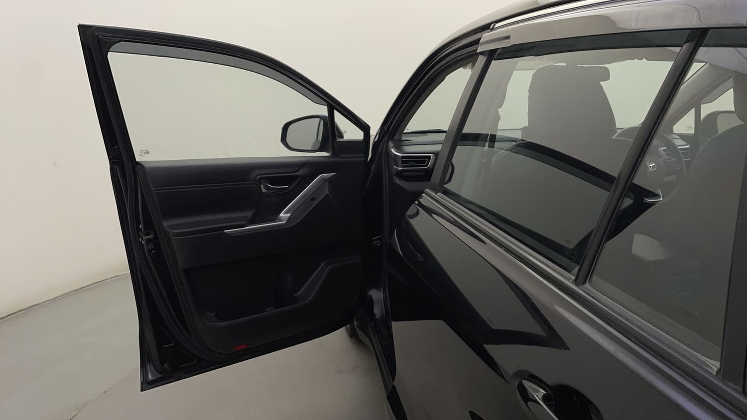 New Toyota Innova Hycross interior LEFT FRONT DOOR OPEN VIEW