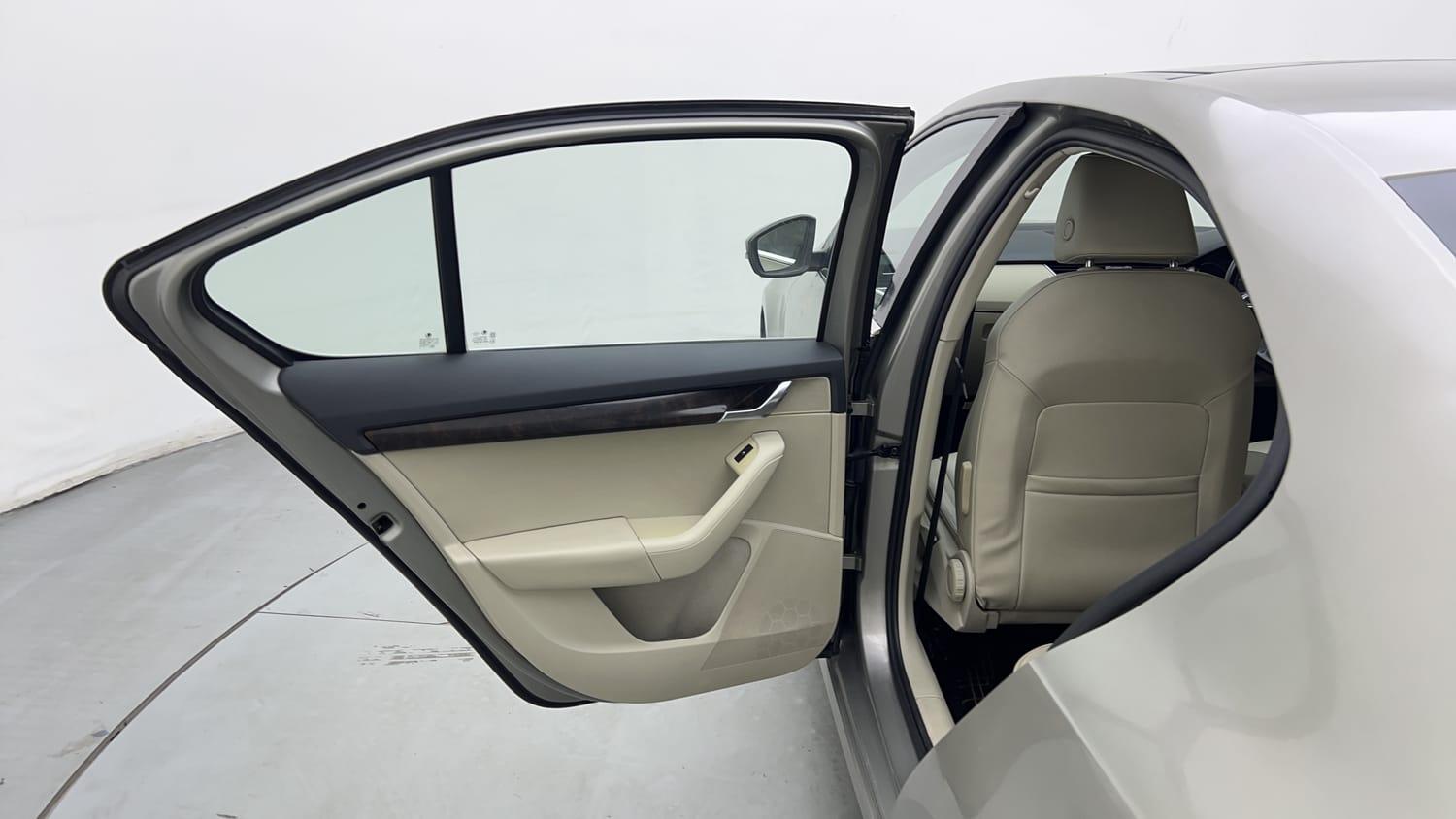 New Skoda Octavia interior LEFT REAR DOOR OPEN VIEW