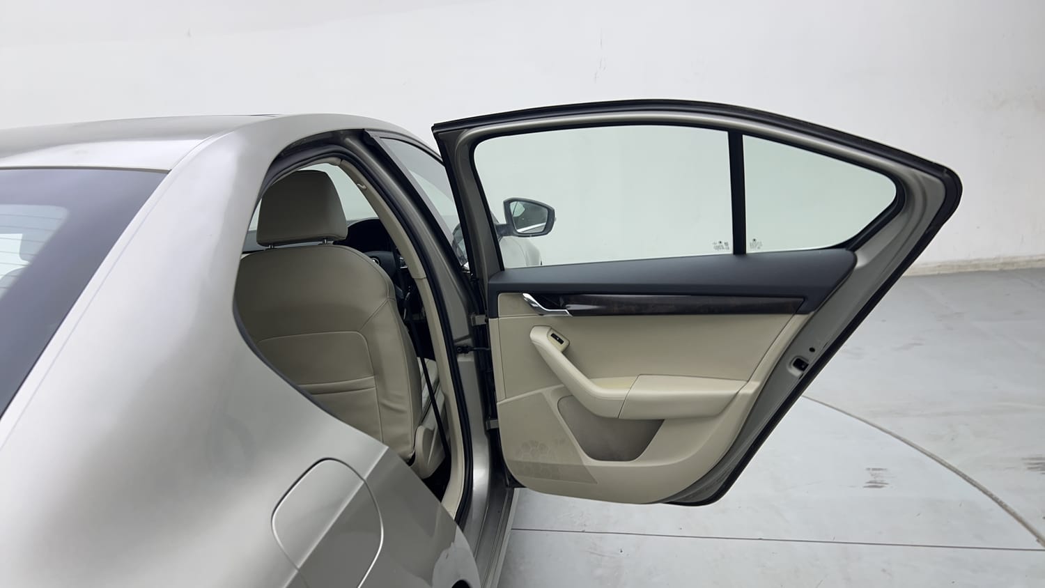 New Skoda Octavia interior RIGHT REAR DOOR OPEN VIEW