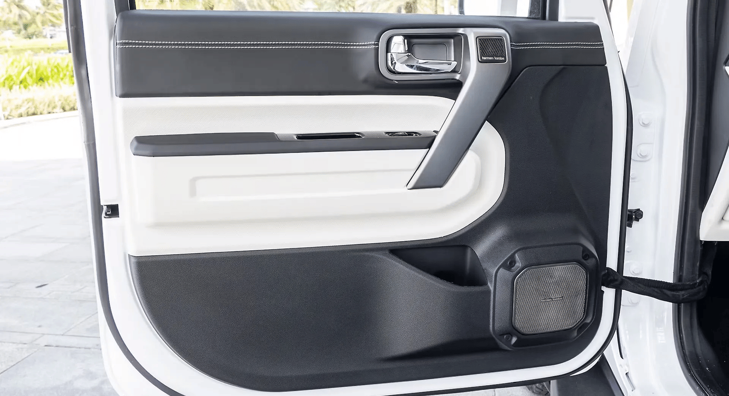 New Mahindra Thar Roxx interior LEFT FRONT DOOR OPEN VIEW