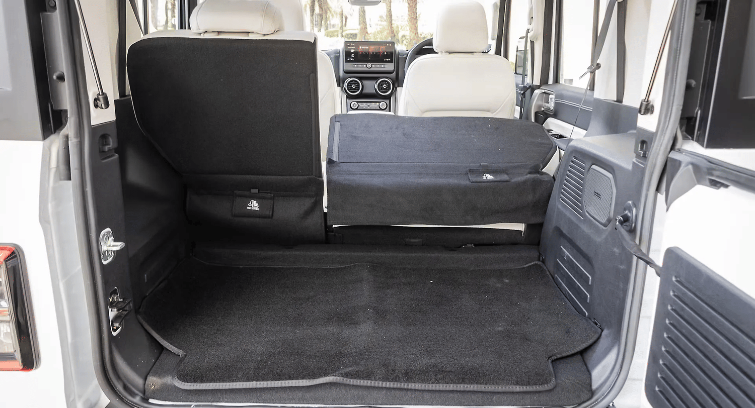 New Mahindra Thar Roxx interior DICKY INSIDE VIEW