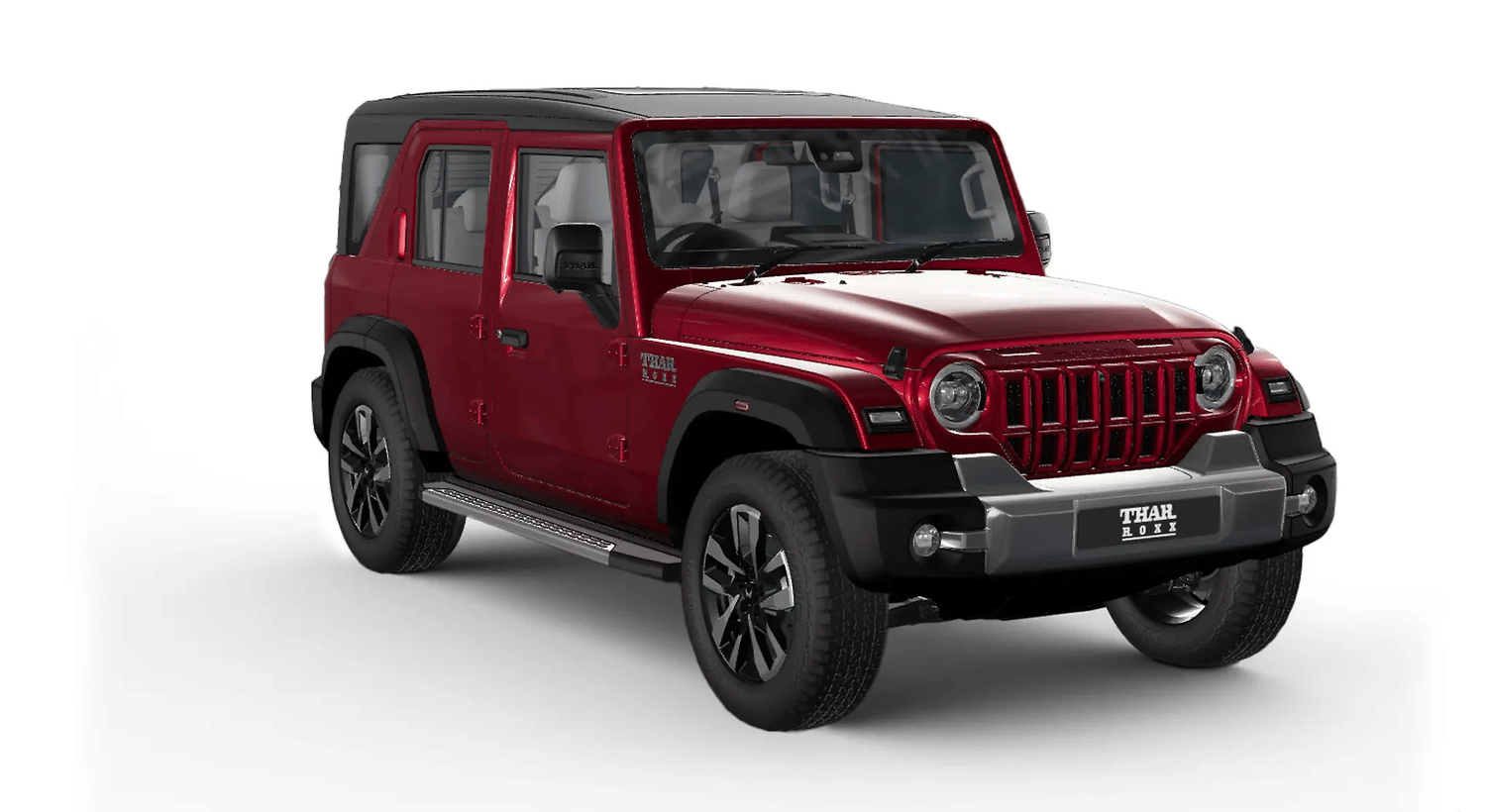 New Mahindra Thar Roxx exterior RIGHT FRONT CORNER VIEW