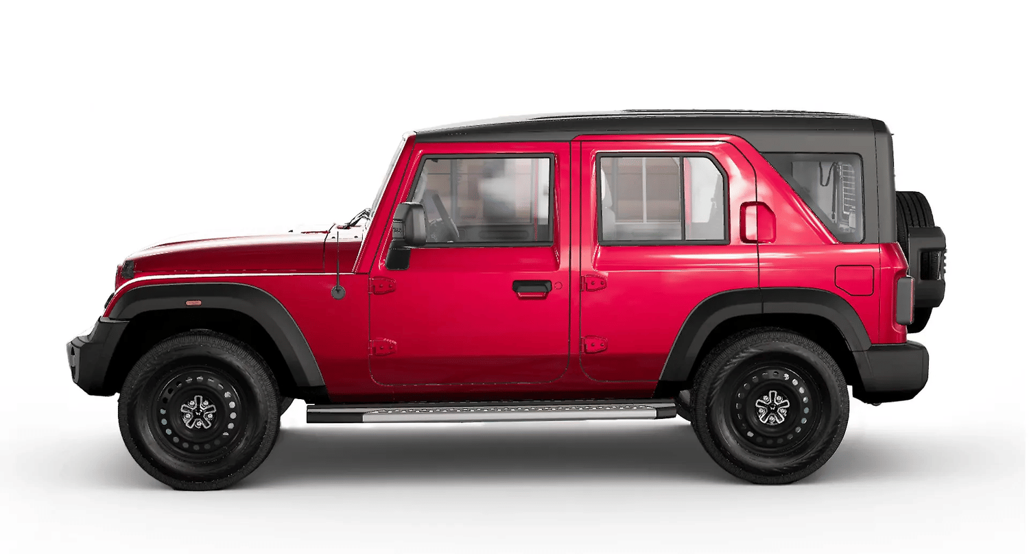 New Mahindra Thar Roxx exterior LEFT SIDE VIEW