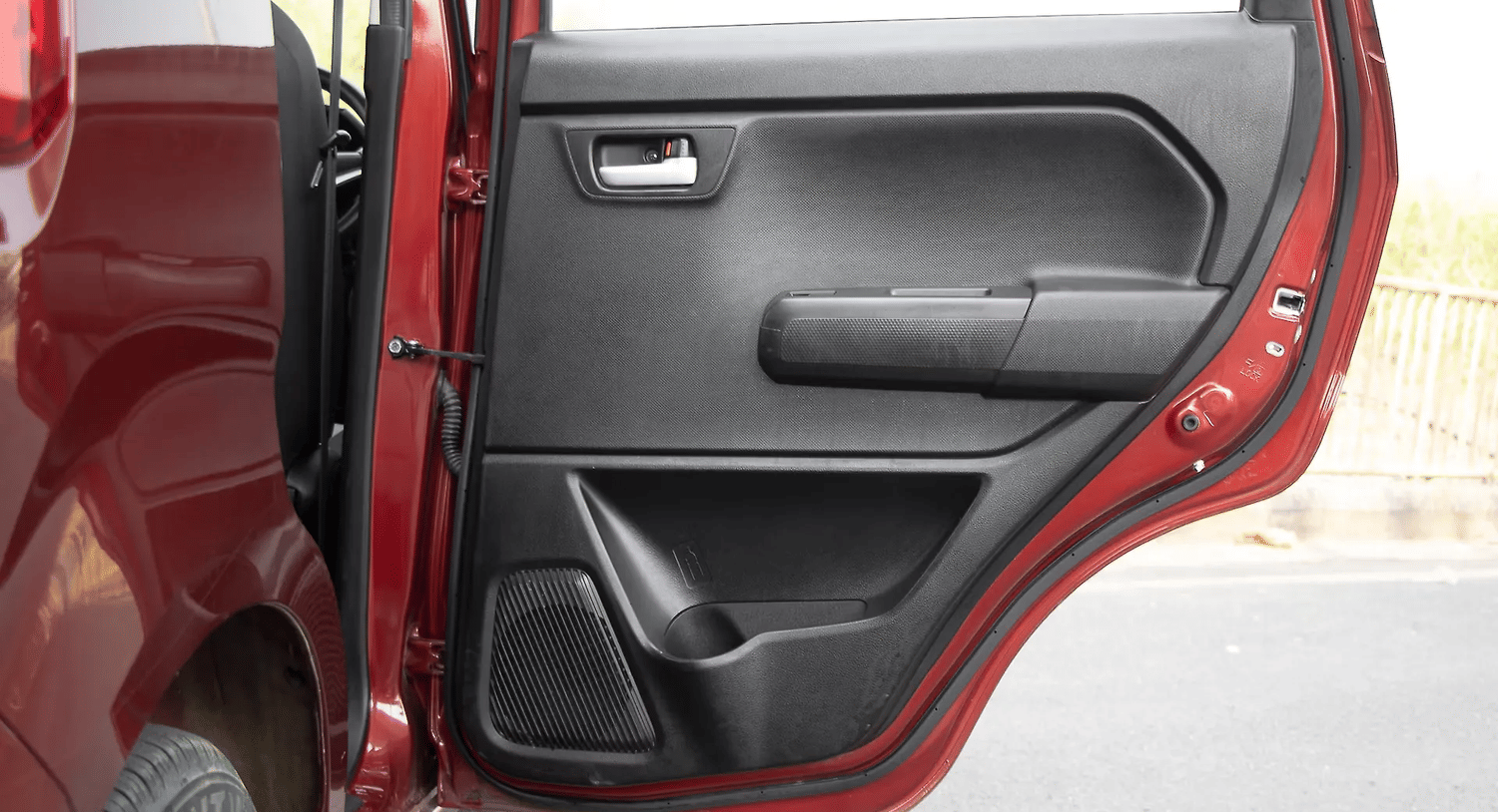 New Maruti Suzuki Wagon R interior RIGHT REAR DOOR OPEN VIEW