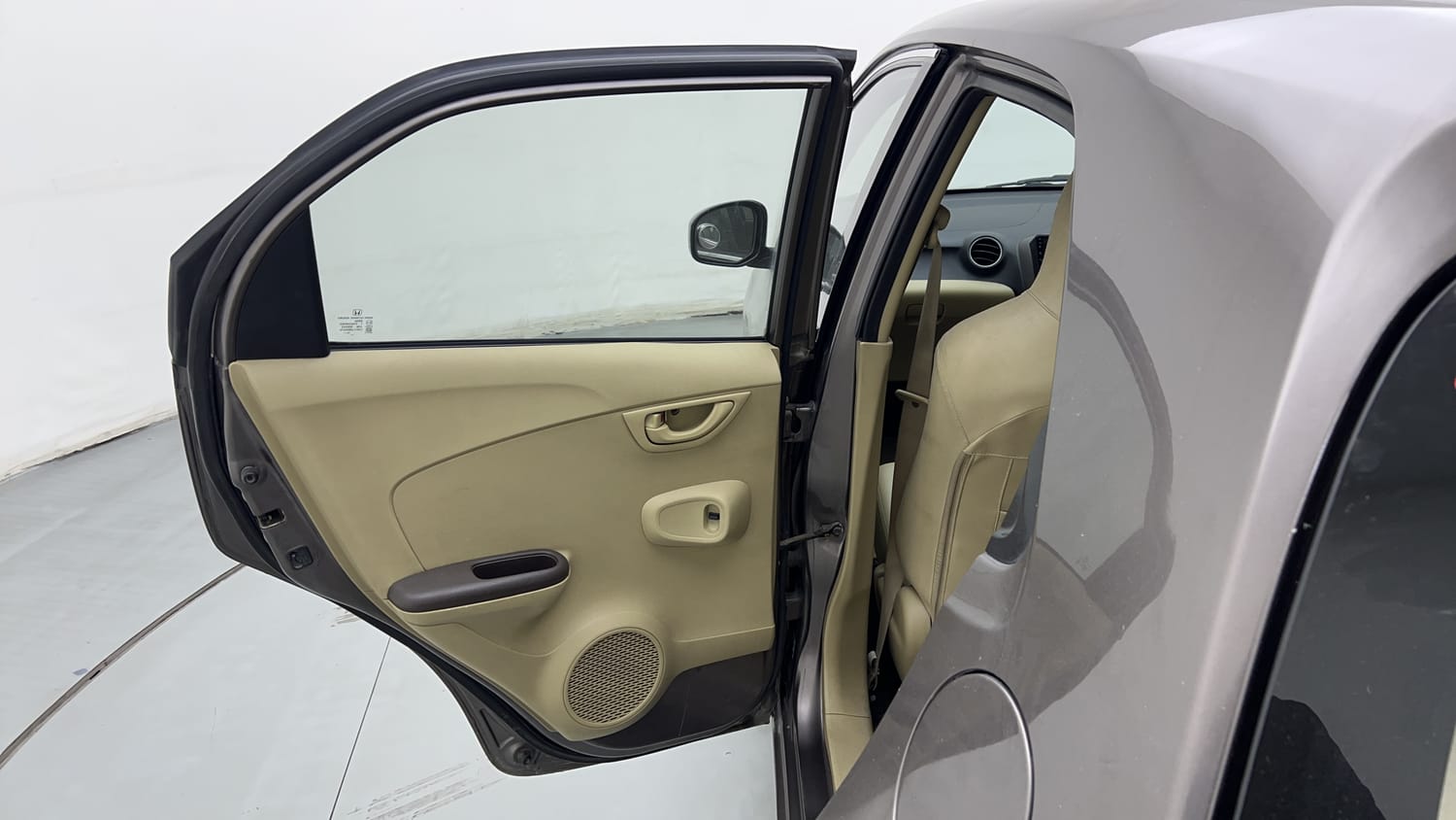 New Honda Brio interior LEFT REAR DOOR OPEN VIEW