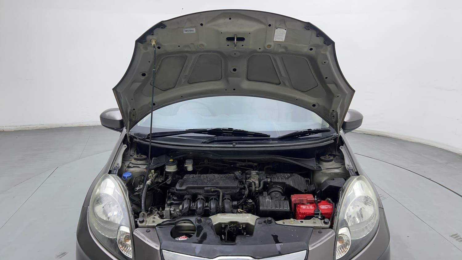 New Honda Brio engine ENGINE & BONNET OPEN FRONT VIEW