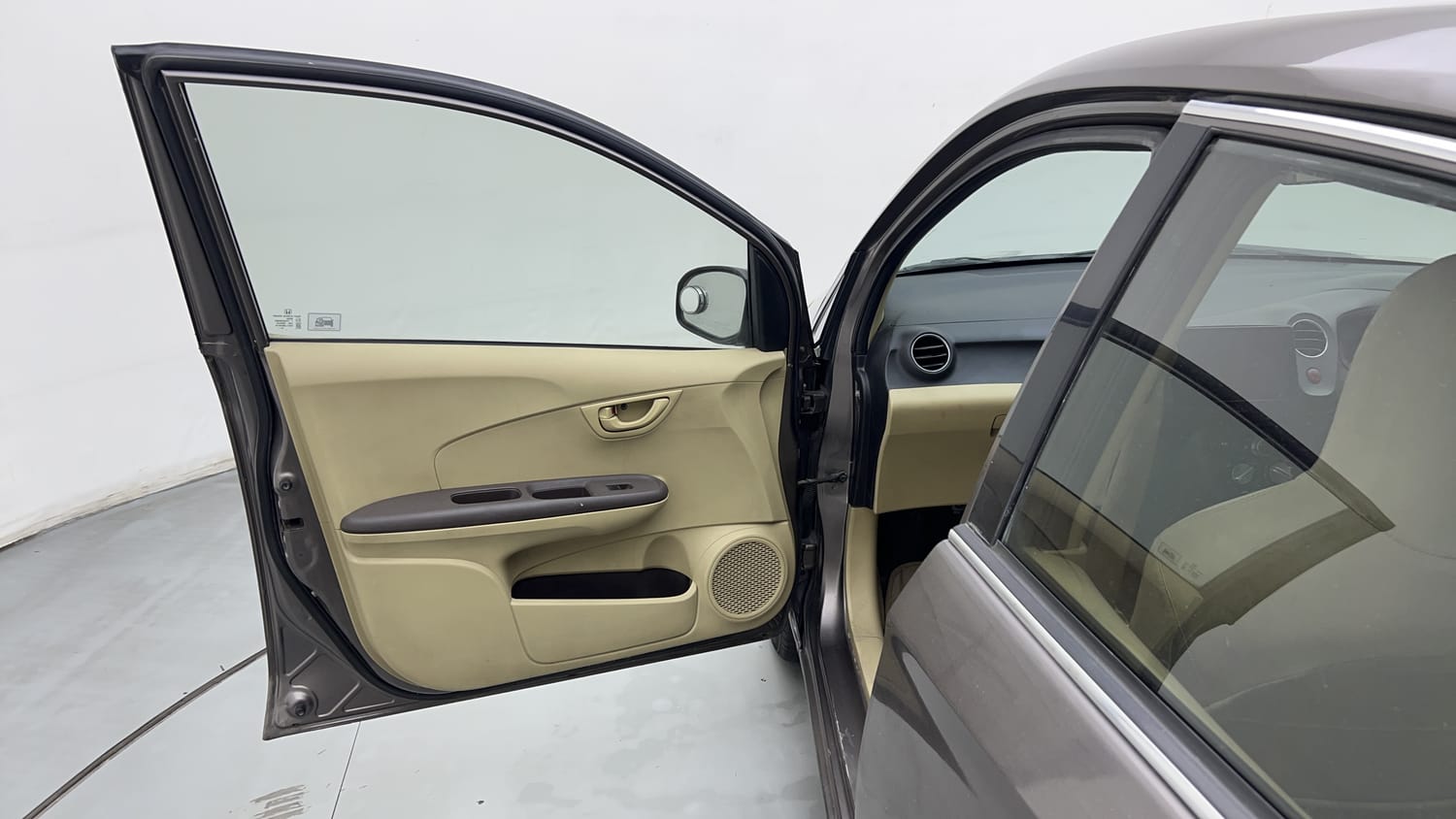 New Honda Brio interior LEFT FRONT DOOR OPEN VIEW