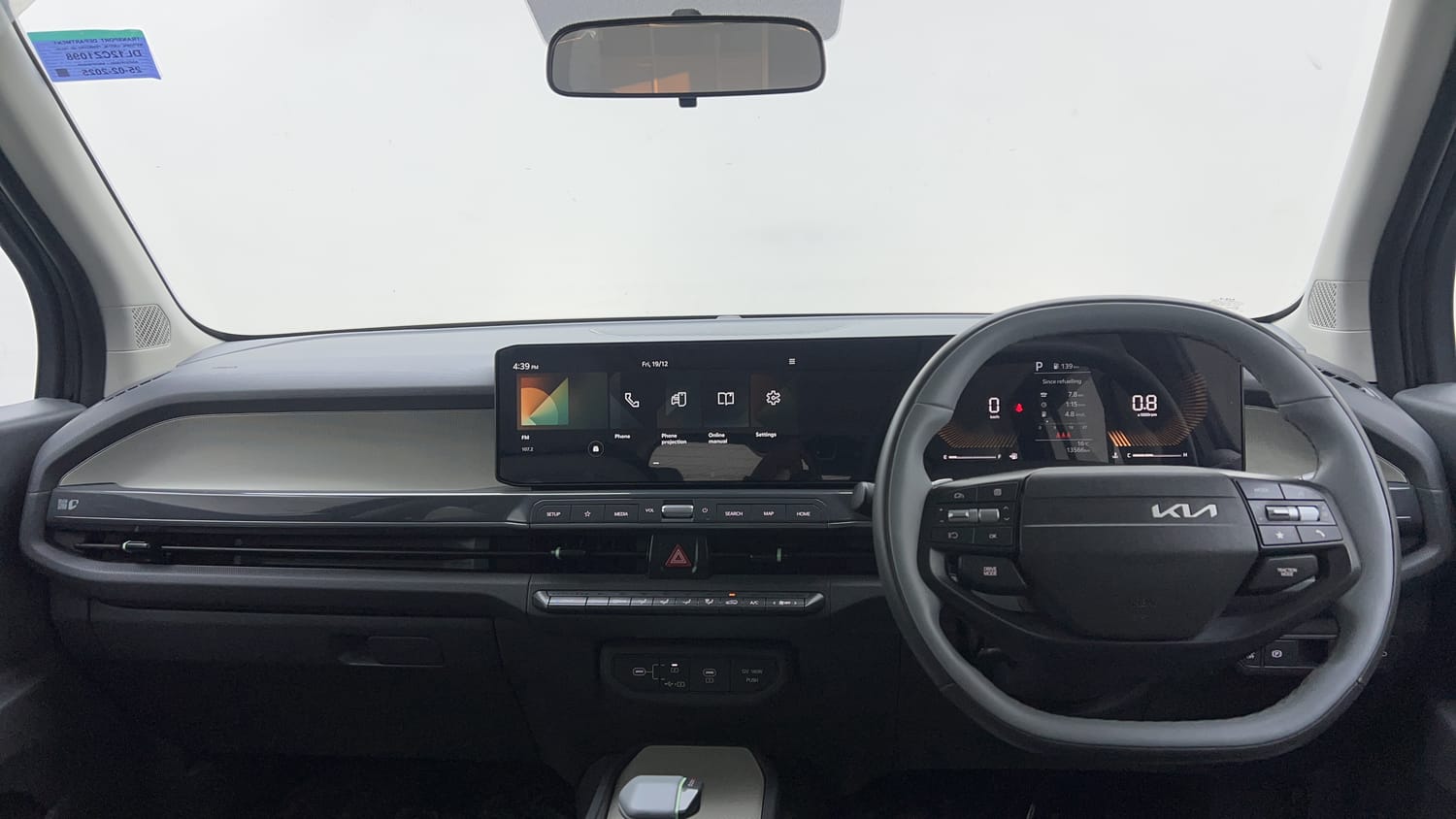 New Kia Syros interior DASHBOARD VIEW