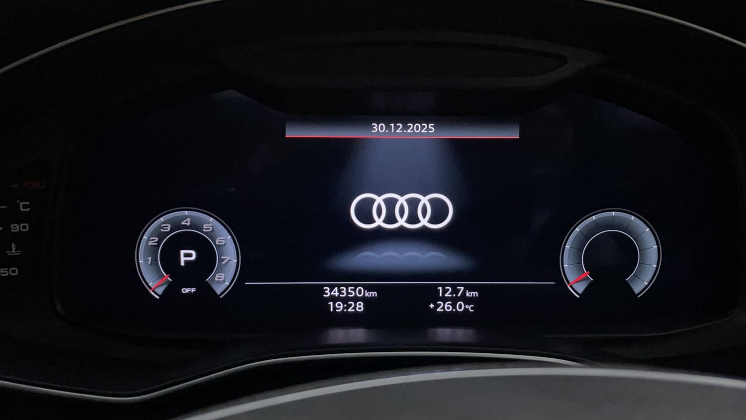 New Audi A6 interior CLUSTERMETER VIEW