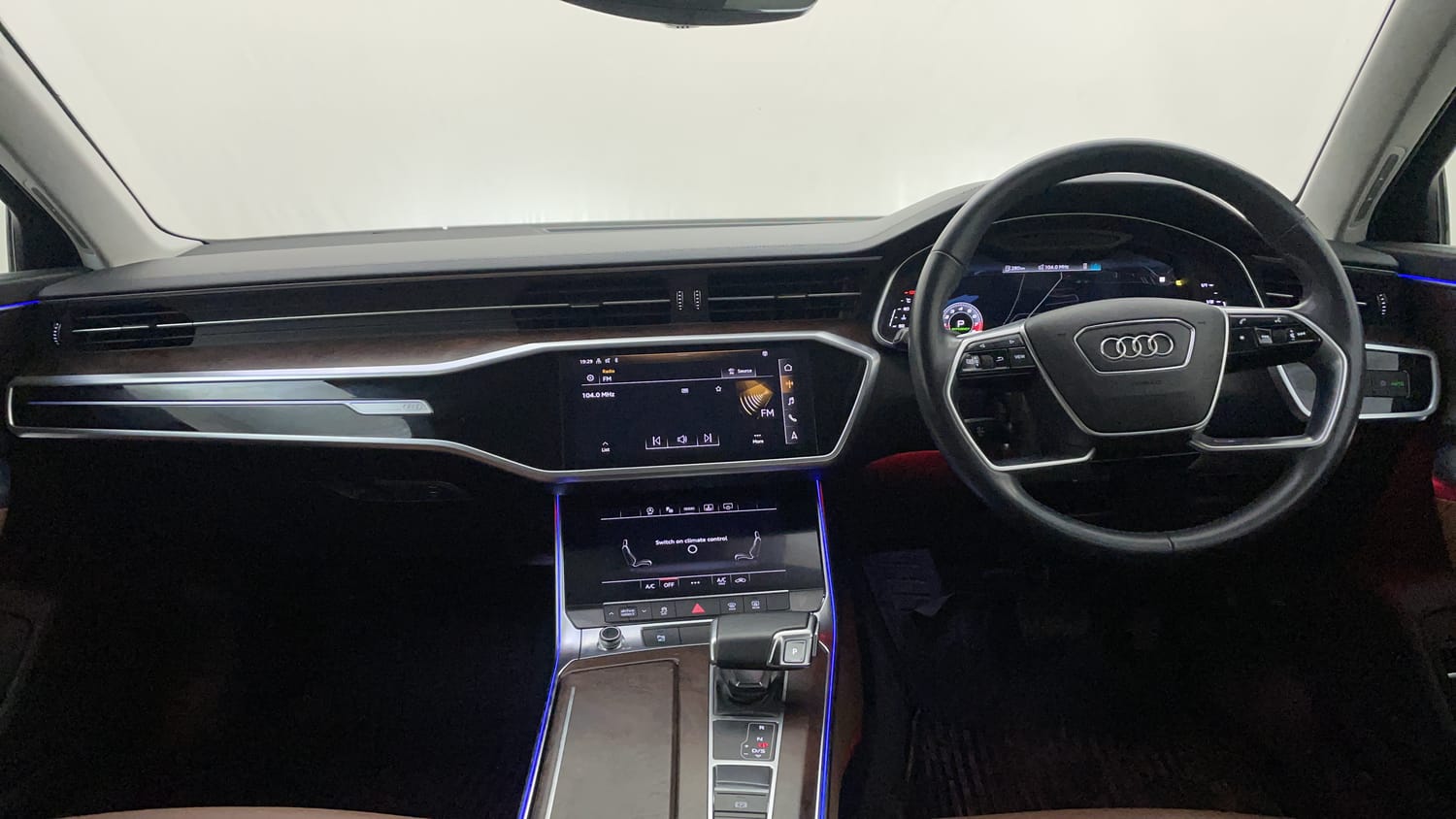New Audi A6 interior DASHBOARD VIEW