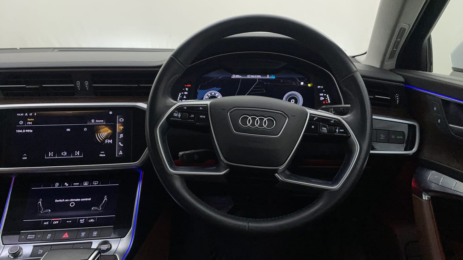 New Audi A6 interior STEERING VIEW