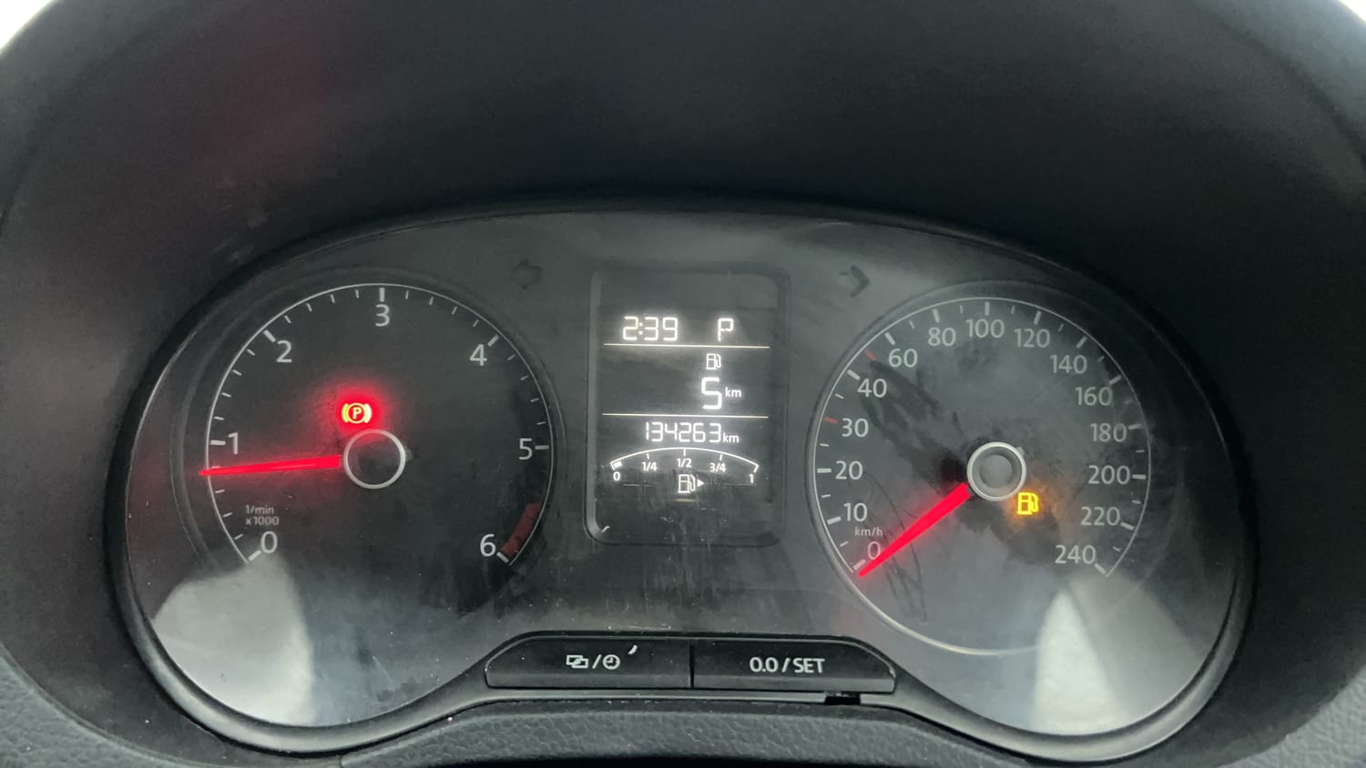 New Volkswagen Vento interior CLUSTERMETER VIEW