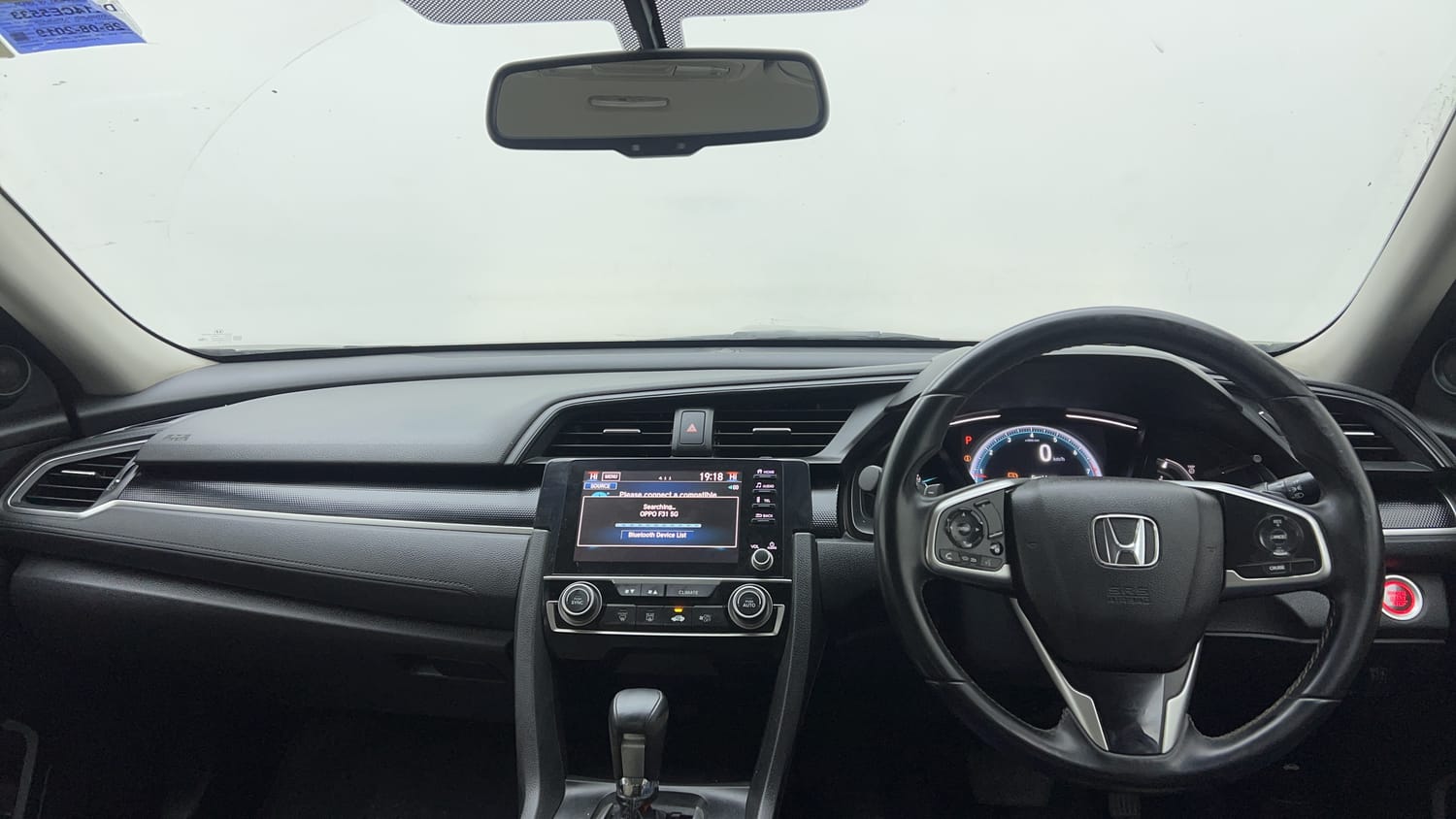 New Honda Civic interior DASHBOARD VIEW