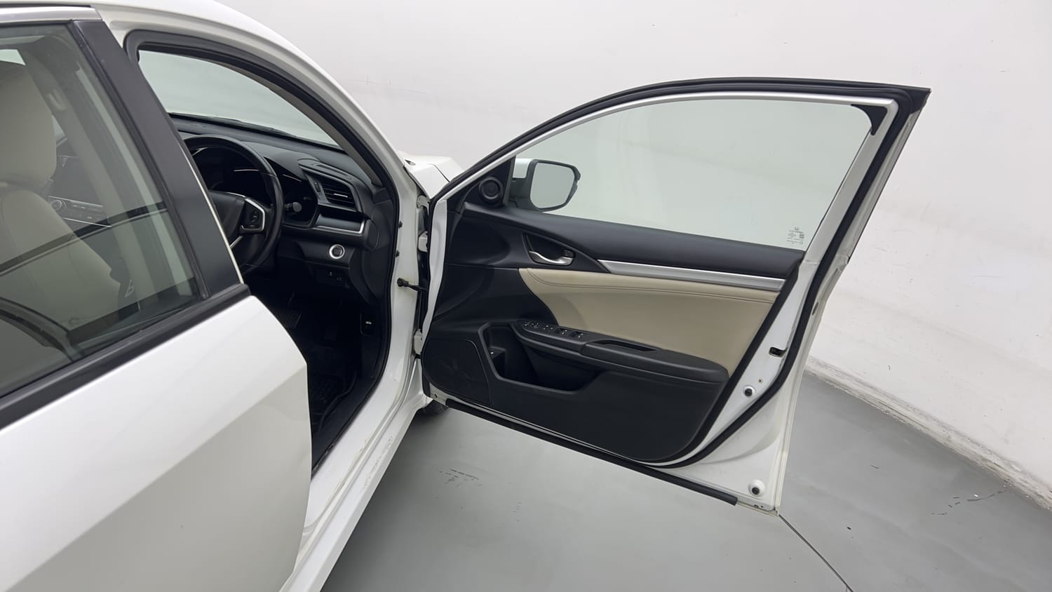 New Honda Civic interior RIGHT FRONT DOOR OPEN VIEW