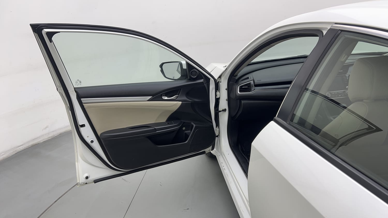 New Honda Civic interior LEFT FRONT DOOR OPEN VIEW