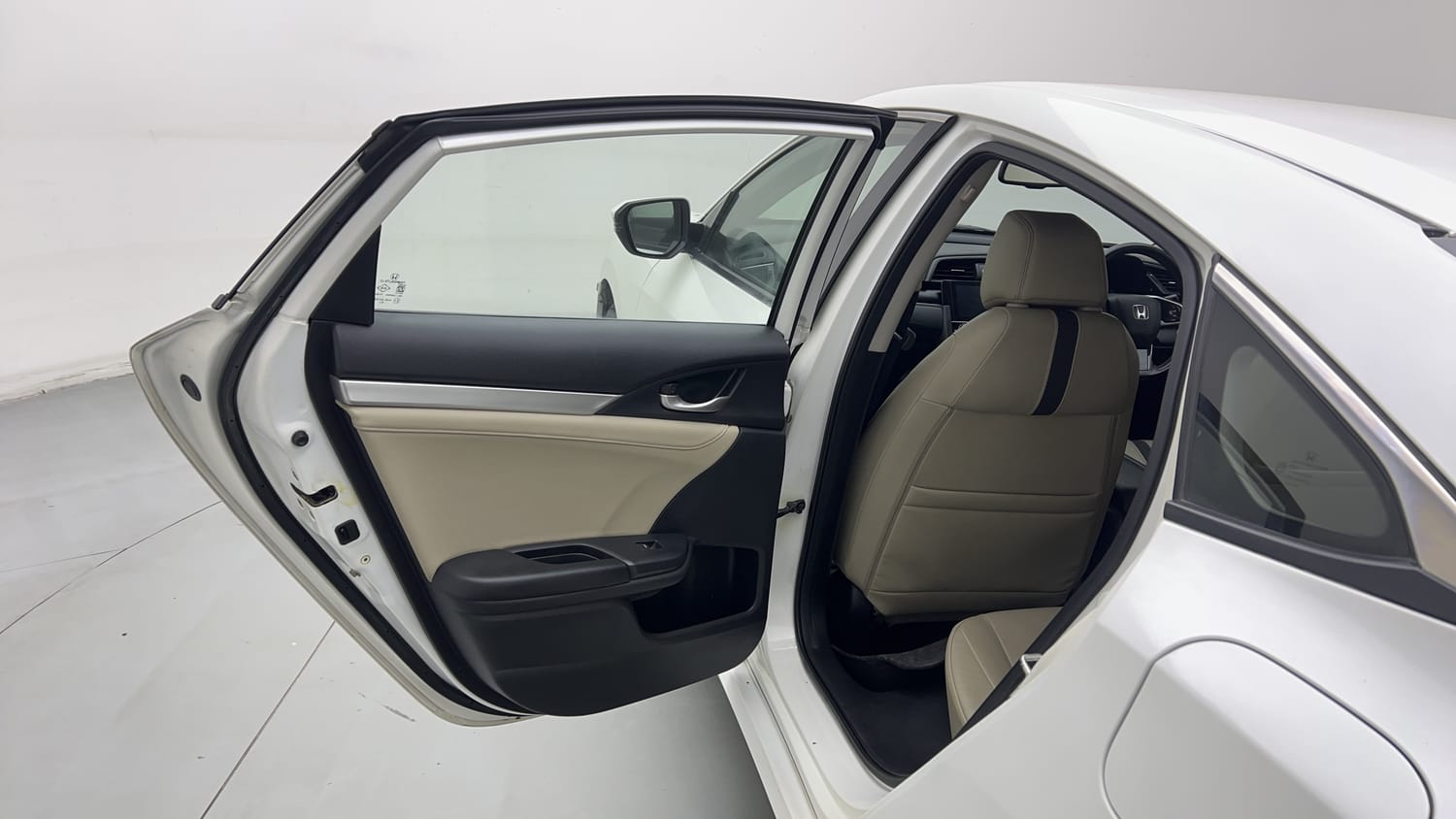 New Honda Civic interior LEFT REAR DOOR OPEN VIEW