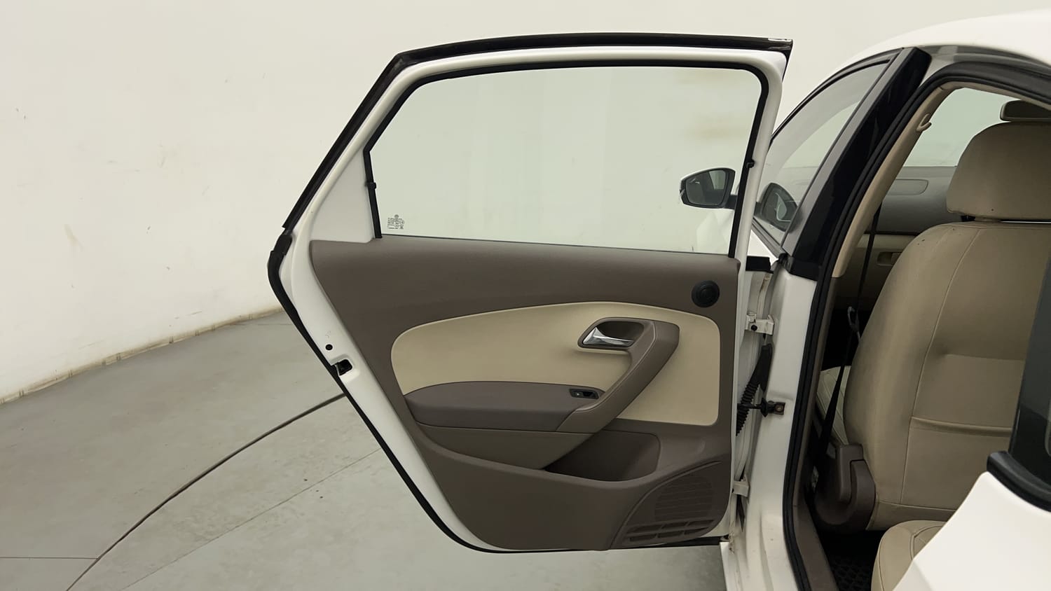 New Skoda Rapid interior LEFT REAR DOOR OPEN VIEW