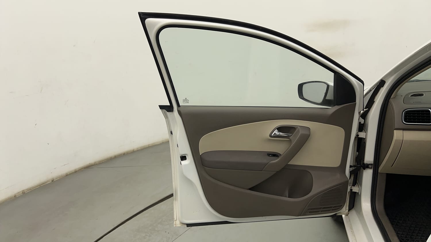 New Skoda Rapid interior LEFT FRONT DOOR OPEN VIEW