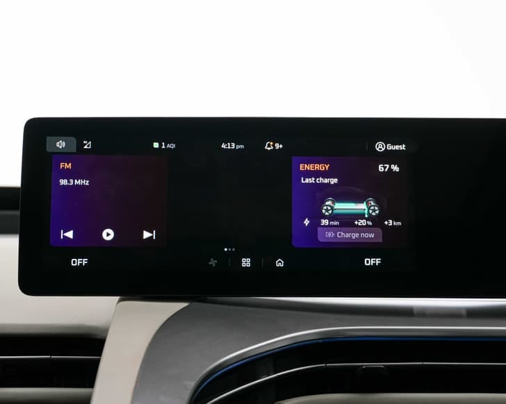 New Mahindra BE 6 interior LEFT REAR DOOR OPEN VIEW