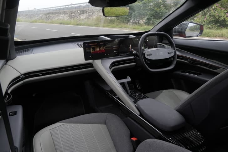 New Mahindra BE 6 interior RIGHT REAR DOOR OPEN VIEW