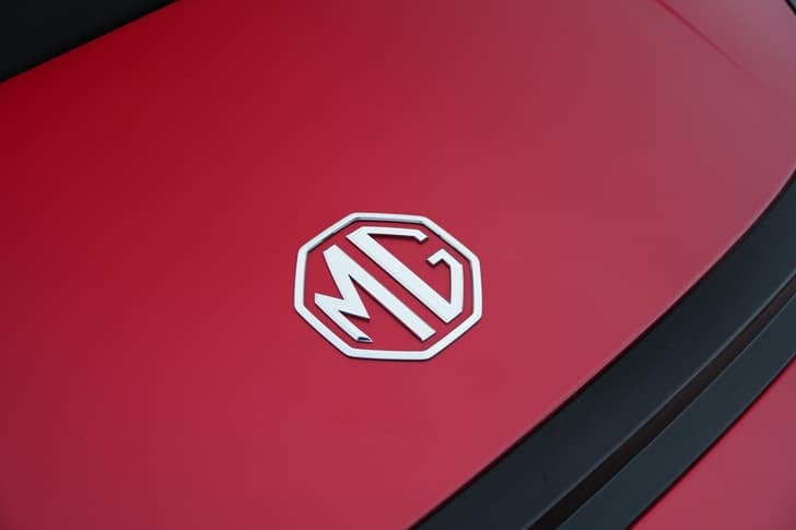 New MG Motors Cyberster exterior BACK WINDSHIELD VIEW