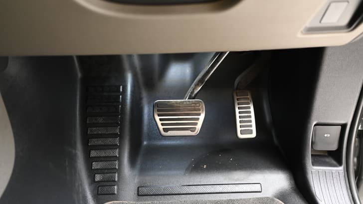 New Land Rover Defender interior PEDALS VIEW
