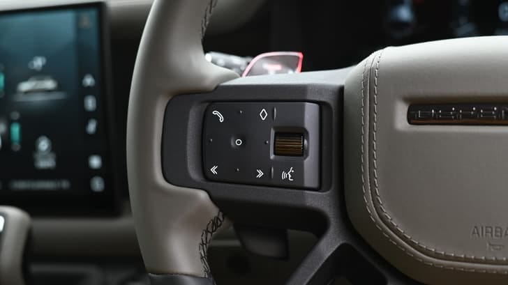 New Land Rover Defender interior RIGHT SIDE REAR DOOR CABIN VIEW