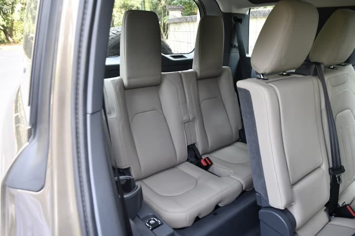 New Land Rover Defender interior REAR SEAT CONDITION VIEW