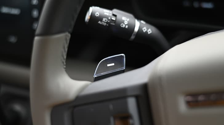 New Land Rover Defender interior STEERING VIEW