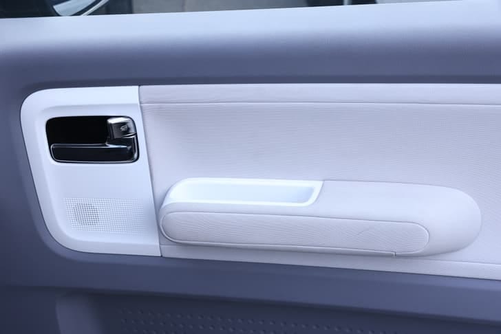 New MG Motors Comet EV interior RIGHT FRONT DOOR OPEN VIEW