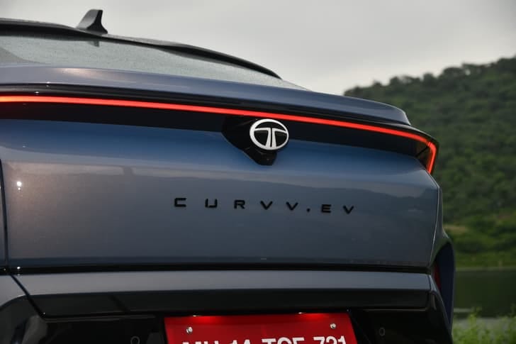 New Tata Curvv EV exterior RIGHT FRONT CORNER VIEW