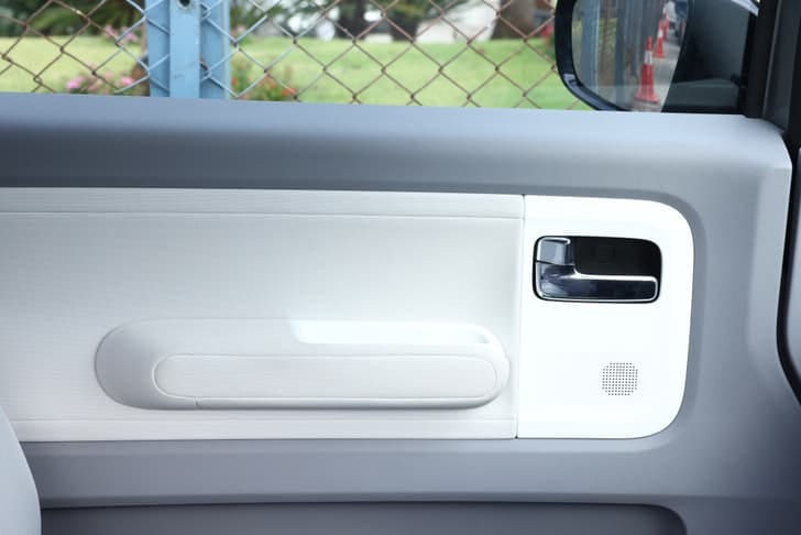 New MG Motors Comet EV interior RIGHT REAR DOOR OPEN VIEW