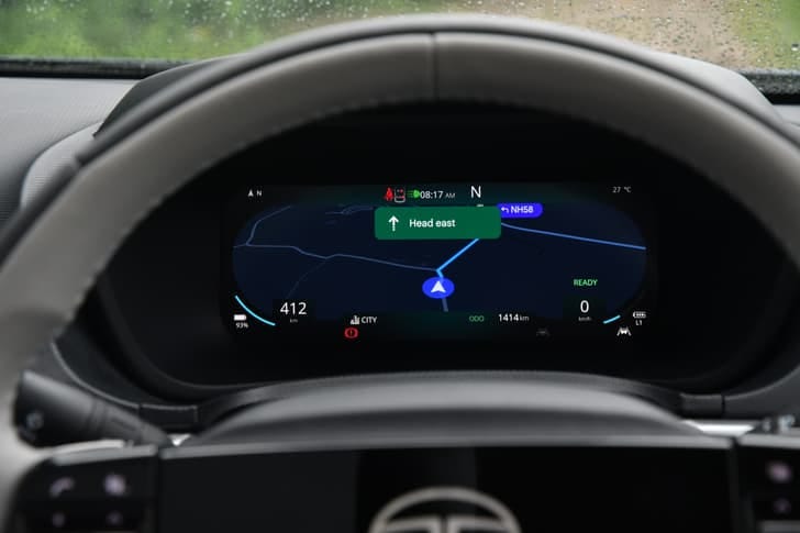 New Tata Curvv EV interior RIGHT REAR DOOR OPEN VIEW