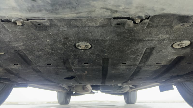 Used 2021 Mahindra XUV700 AX 7 Petrol MT 7 STR Petrol Manual extra FRONT LEFT UNDERBODY VIEW