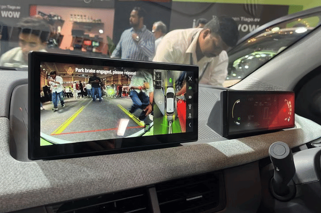 New Tata Tiago EV interior RIGHT SIDE FRONT DOOR CABIN VIEW